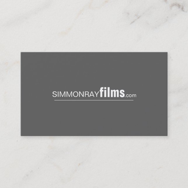 Carte De Visite Producteur de films professionnels, réalisateur Ca (Devant)