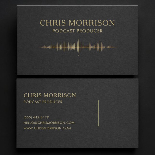 Carte De Visite Producteur de podcast (Créateur téléchargé)