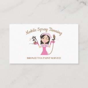 Carte De Visite Produit de bronzage en spray Peinture corporelle F
