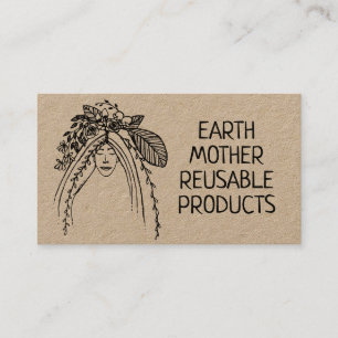 Carte De Visite Produits de déchets zéro réutilisables écologiques