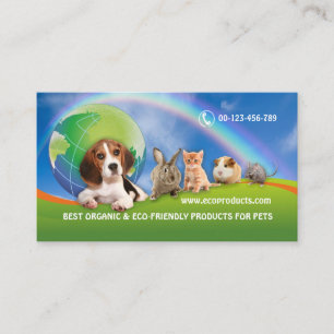 CARTE DE VISITE PRODUITS ÉCO-AMICAUX POUR ANIMAUX