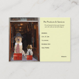 Carte De Visite Produits et services d'animal familier