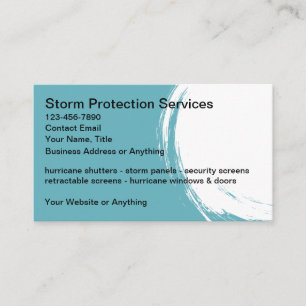 Carte De Visite Produits et services de protection contre les temp