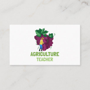 Carte De Visite Professeur agricole   Professeur AG   Raisins pour
