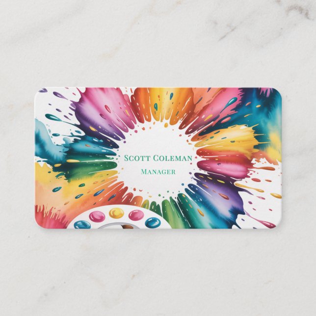 Carte De Visite Professeur d'art pour adultes (Devant)