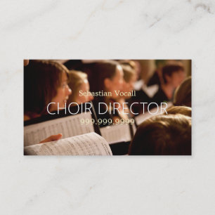 Carte De Visite Professeur de chorale Directeur de musique vocalis