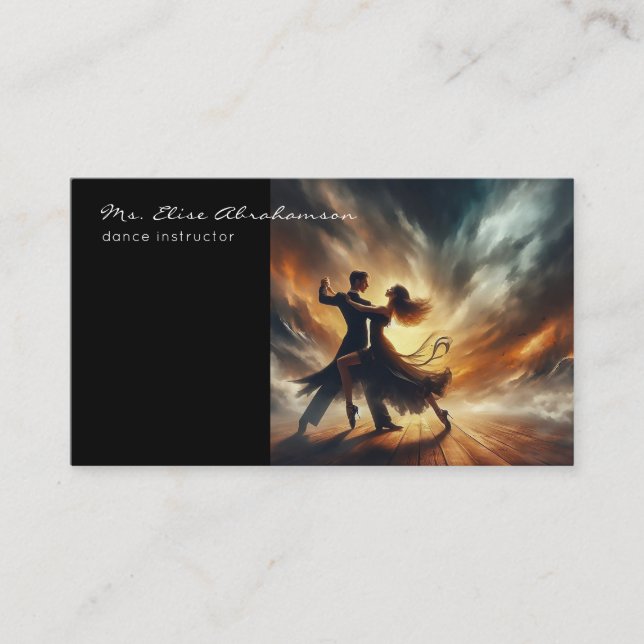 Carte De Visite Professeur de Danse Ballet Danseuse Professeur (Devant)