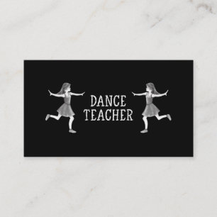Carte De Visite Professeur de danse Cours de danse Enseignant Clas