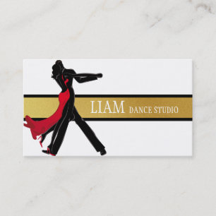 Carte De Visite Professeur de Danse Professionnel, Cours, Studio