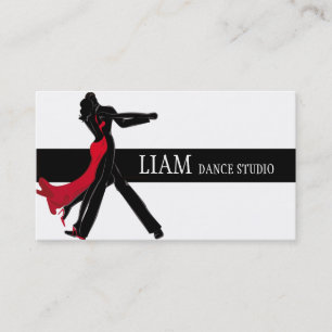 Carte De Visite Professeur de Danse Professionnel, Cours, Studio