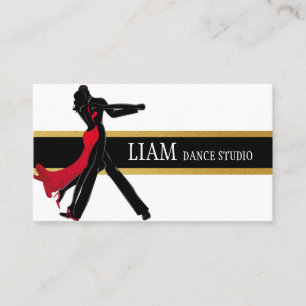 Carte De Visite Professeur de Danse Professionnel, Cours, Studio