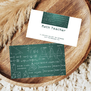 Carte De Visite Professeur de mathématiques cours privés