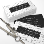 Carte De Visite Professeur de mathématiques Stylish Mathématiques<br><div class="desc">Ce "Math Teacher Mathematics Formula Chalkboard Carte de visite" n'est pas seulement pour les éducateurs - il est également parfait pour les adeptes des mathématiques et les professionnels dans le domaine. Avec un design de tableau de bord avec des formules mathématiques bien présentées, ce carte de visite exsude un amour...</div>