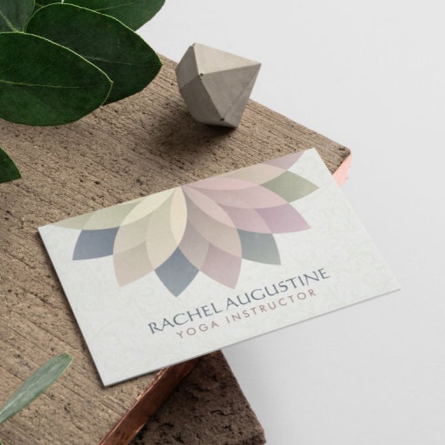 Carte De Visite Professeur de méditation de studio de YOGA Mandala (Créateur téléchargé)
