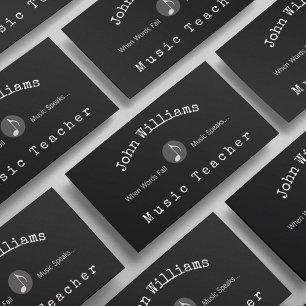 Carte De Visite Professeur de musique