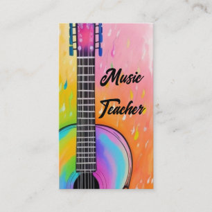 Carte De Visite Professeur de Musique Cours de Musique