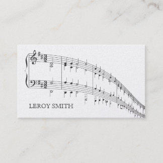 Carte De Visite Professeur de musique d'artiste de musicien d'OR