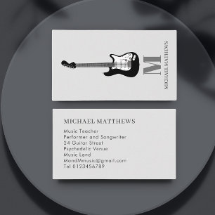 Carte De Visite Professeur de musique guitare