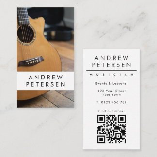Carte De Visite Professeur de Musique Musiciens