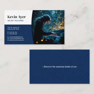 Carte De Visite Professeur de musique   Piano