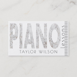 Carte De Visite professeur de piano