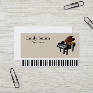 Carte De Visite Professeur de piano
