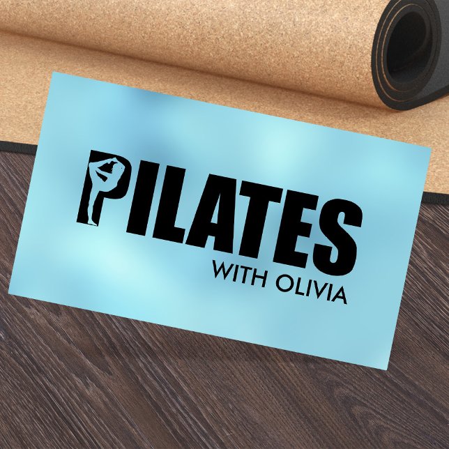 Carte De Visite Professeur de Pilates minimal cool  (Créateur téléchargé)