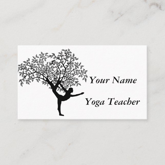 Carte De Visite Professeur de yoga (Devant)