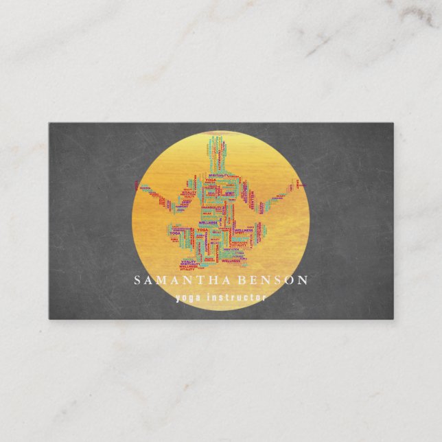 Carte De Visite Professeur de yoga (Devant)