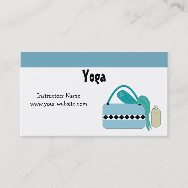 Carte De Visite Professeur de yoga (Devant)