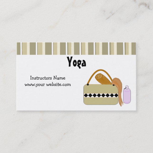 Carte De Visite Professeur de yoga (Devant)
