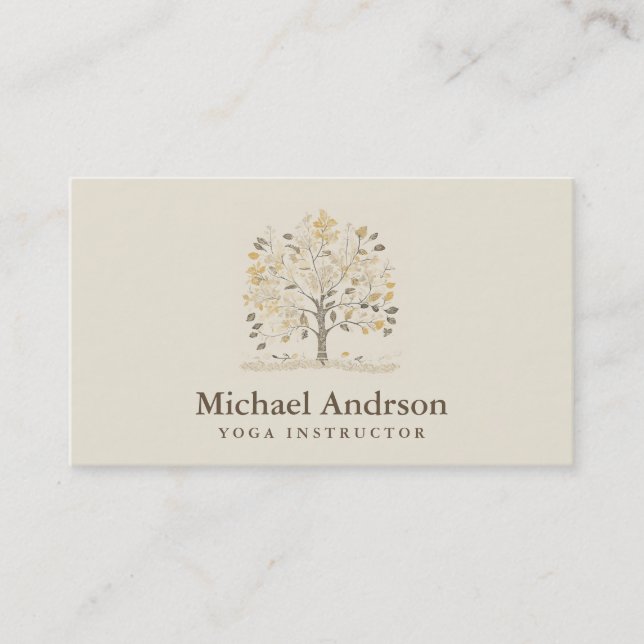 Carte De Visite Professeur de Yoga (Devant)
