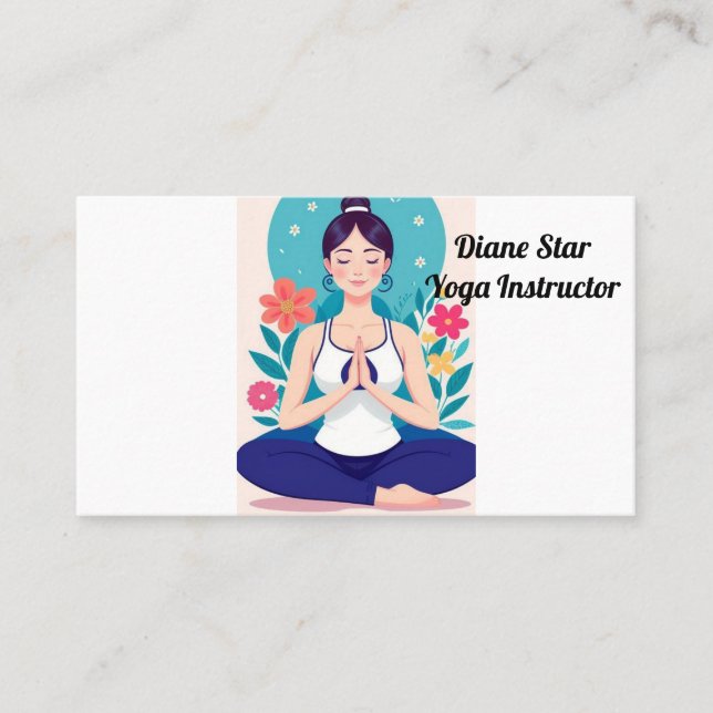 Carte De Visite Professeur de yoga  (Devant)