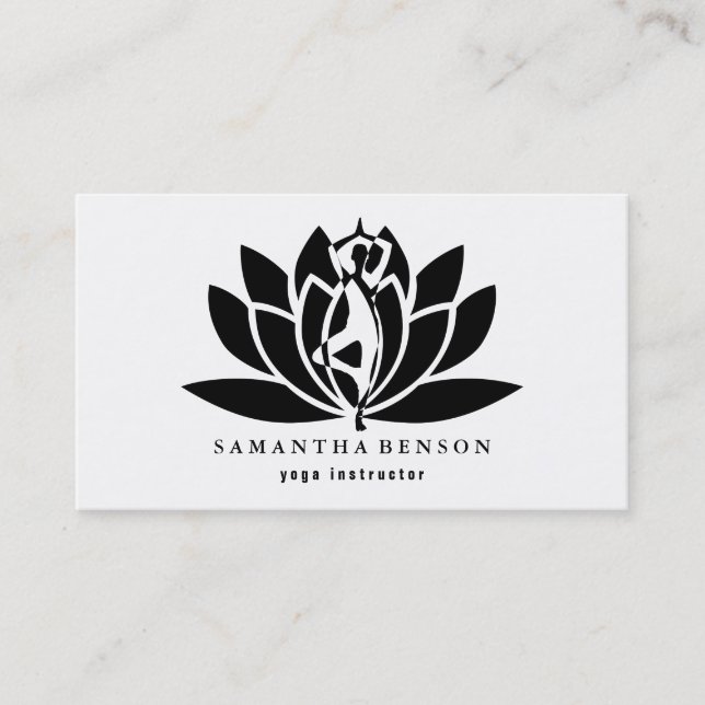 Carte De Visite Professeur de Yoga (Devant)
