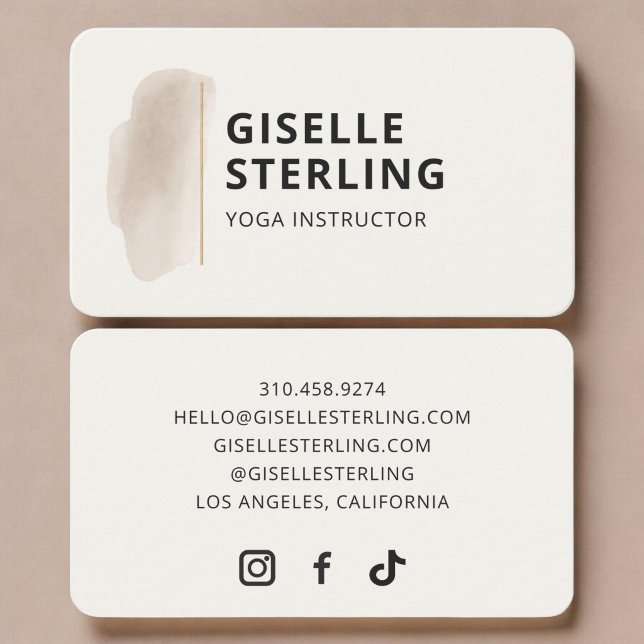 Carte De Visite Professeur de Yoga (Créateur téléchargé)
