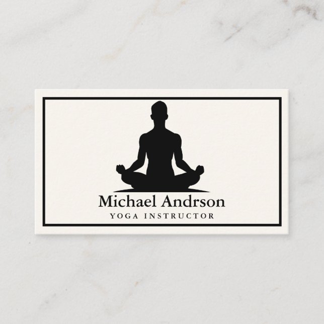 Carte De Visite Professeur de Yoga (Devant)
