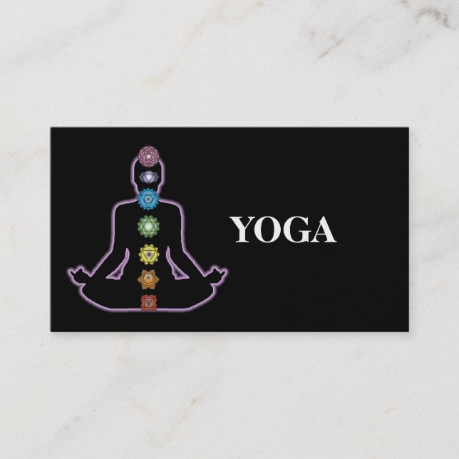 Carte De Visite Professeur de yoga (Devant)