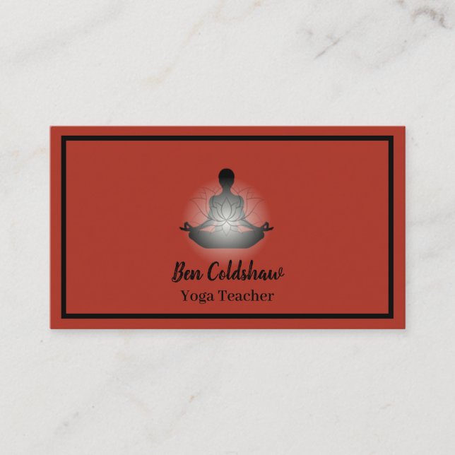Carte De Visite Professeur de yoga (Devant)