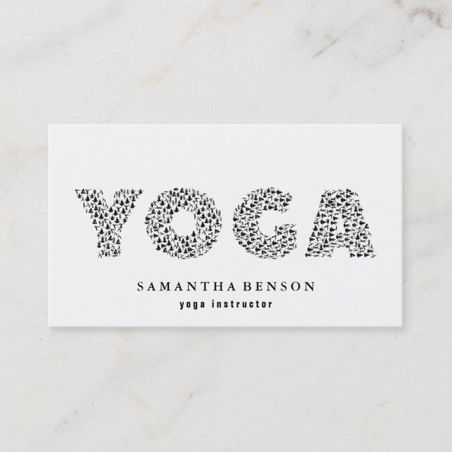 Carte De Visite Professeur de yoga (Devant)