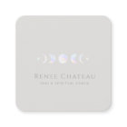 professeur de Yoga avec lune effet irisé