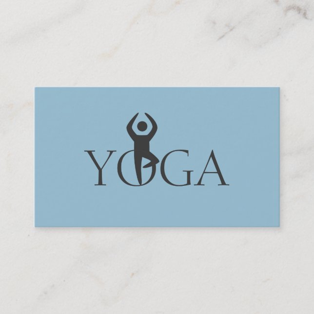 Carte De Visite Professeur de Yoga, Cours (Devant)