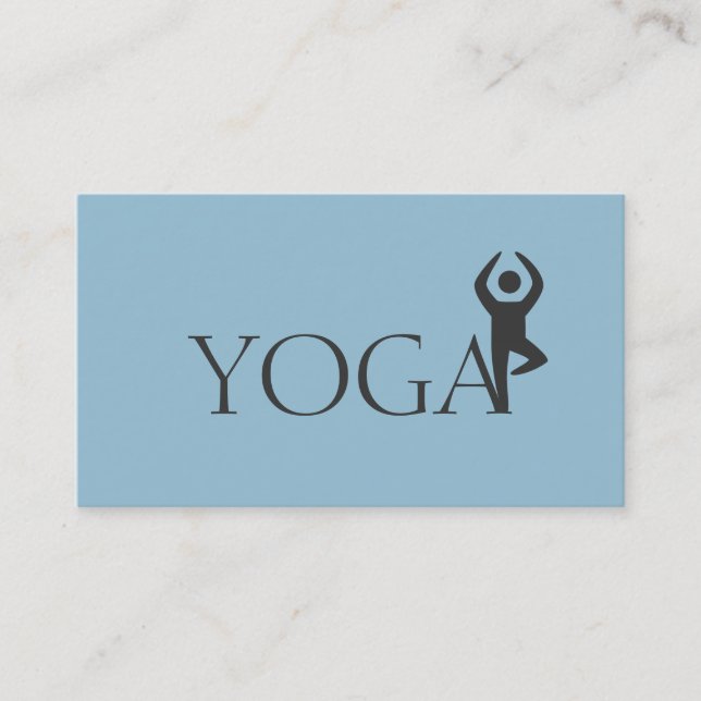 Carte De Visite Professeur de Yoga, Cours (Devant)