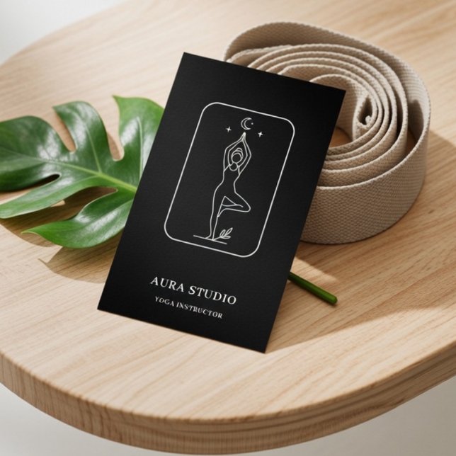 Carte De Visite Professeur de Yoga de Luxe | Élégant  (Créateur téléchargé)