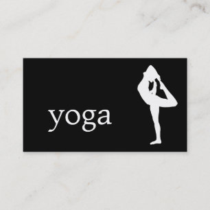 Carte De Visite Professeur de yoga élégant