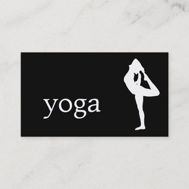 Carte De Visite Professeur de yoga élégant (Devant)