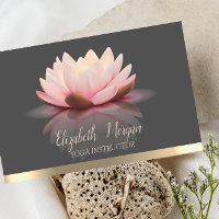 Professeur de Yoga Élégante Rayure Dorée Lotus