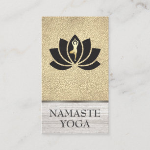 Carte De Visite Professeur de Yoga Fleur