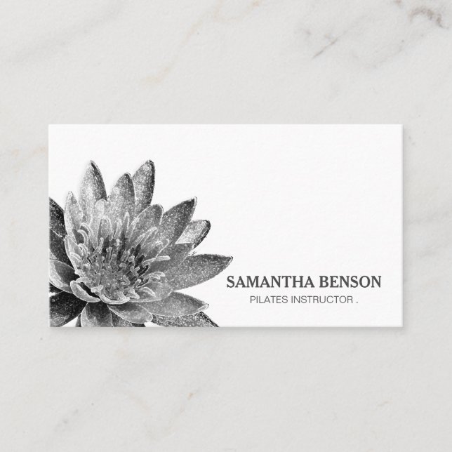 Carte De Visite Professeur de Yoga Lotus (Devant)