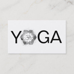 Carte De Visite *~* Professeur de Yoga OM Lotus Mandala Instructeu