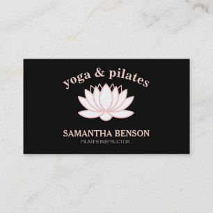 Carte De Visite Professeur de Yoga Pilates Lotus